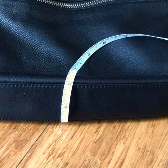 Margot Black Leather Crossbody Bag with Silver Hardware - Picture 8 of 9